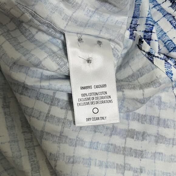 Robert Graham Maitai Button Up Shirt Size 2XL Blue Tiki Embroidered Flip Cuffs - Picture 12 of 12